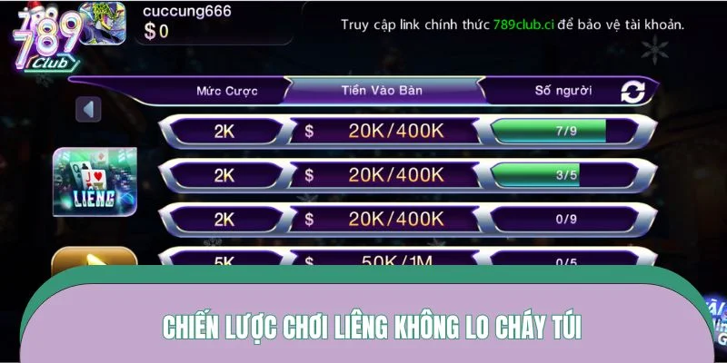 Chiến lược chơi liêng không lo cháy túi